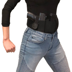 Right Handed Tactical Concealed Carry Belly Band Hand Gun Holster Breathable