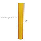 24 Inch X 98.42 Feet Self-Adhesive Printer Sticker Paper Matte Gold Paper 15324  Gold
