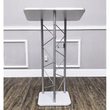 24" x 46.7" x 16" Silver Truss Podium Lectern Pulpit Church School Hotel Speech  15344