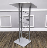 Silver Truss Podium Church Pulpit Conference Lectern School Lectern Event Podium 15344