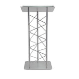 Silver Truss Podium Church Pulpit Conference Lectern School Lectern Event Podium 15344