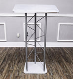 Silver Truss Podium Church Pulpit Conference Lectern School Lectern Event Podium 15344