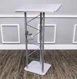 Silver Truss Podium Church Pulpit Conference Lectern School Lectern Event Podium 15344