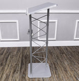 Silver Truss Podium Church Pulpit Conference Lectern School Lectern Event Podium 15344