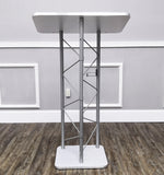 Silver Truss Podium Church Pulpit Conference Lectern School Lectern Event Podium 15344