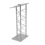 Silver Truss Podium Church Pulpit Conference Lectern School Lectern Event Podium 15344