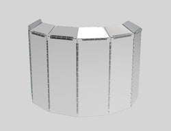 Delux 3/16 Acrylic Plexiglass Drum Shield with Deflectors 15345