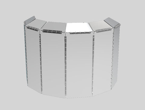 Delux 3/16 Acrylic Plexiglass Drum Shield with Deflectors 15345