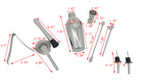 Drinks Shaker Set Bartender Kit Tool Mixing Cocktail Martini Measuring Cup