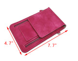 Cell Phone Purse Shoulder Hand Carry Bag Women Girl Pleather Rose Color Handbag
