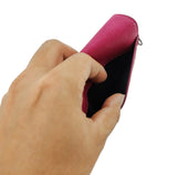Cell Phone Purse Shoulder Hand Carry Bag Women Girl Pleather Rose Color Handbag