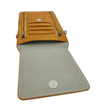 Cell Phone Purse Shoulder Hand Carry Bag Women Girl Pleather Tan Color Handbag
