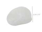 Decorative Polished White Pebbles 3/8 13/16 Gravel Size 2LBS Small Bag 4X6X2