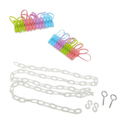 Plush Toy Chain Wall Ceiling Hanging Organizer Clip Strips for Chips Snacks