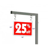 Adjustable Pallet Sign Holder Floor Mobile Sign Holder Poster Stand Pallet Promo