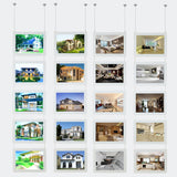 5 PK LED Backlit Window Display Picture Frame Ceiling Wall Mount Landscap 11X8.5 15362