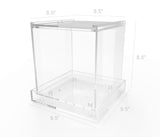 Terrarium, Clear Plexiglass Acrylic with Open Roof and Watertight Tray 15365