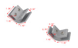 90 Degrees Aluminum Alloy Glass Clamp Holder Corner Bracket 8.3 mm (0.34) Thick