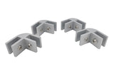 90 Degrees Aluminum Alloy Glass Clamp Holder Corner Bracket 8.3 mm (0.34) Thick
