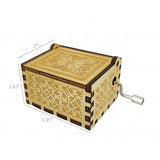 FixtureDisplays® Music Box - Amazing Grace 3 3/8 X 2 X 1 5/8" Hymn Christian Gift for Mother Father Daughter Son Brother Sisters Religius Communion Play While Cranking 15369