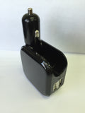 Wall/Car Multipurpose USB AC/DC Charger Adapter Samsung Galaxy Andriod iPhone15375 BLACK