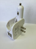 Wall/Car Multipurpose USB AC/DC Charger Adapter Samsung Galaxy Andriod iPhone15375 WHITE
