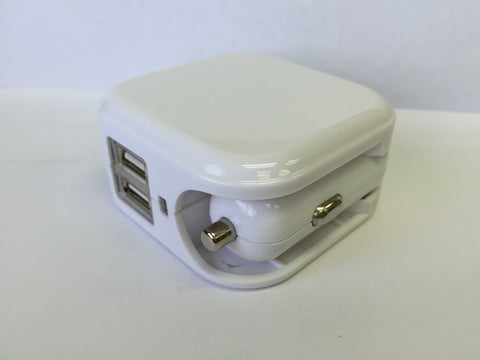 Wall/Car Multipurpose USB AC/DC Charger Adapter Samsung Galaxy Andriod iPhone15375 WHITE