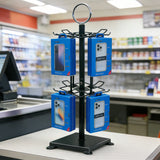 Countertop Spinner Rack 360¡ã Rotating Hook Display Stand for Retail Items 15375
