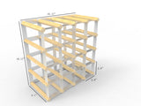 Tabletop Wine Rack Wine Bottle Storage Kitchen Bar Wine Stand Glass Bottle Rack