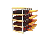Tabletop Wine Rack Wine Bottle Storage Kitchen Bar Wine Stand Glass Bottle Rack