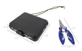 188 Fishing Accessories Kit Jig Hooks Casting Sinker Tackle Box 5X4X1.2