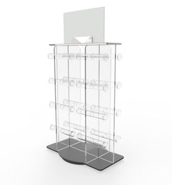 Plexiglass_Acrylic_16 bar_Bracelet_Rotating_Spinner_Rack_15390