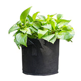 3 Gallon Capacity Black Plant Grow Fabric Bags 12PK Vegetable Flower Pots