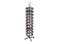 72 Pocket Coaster Display 3.9" Wide Pocket Magnet Rack Small Greeting Card Souvenior Wire Stand 15395