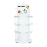 Plexiglass_Acrylic_18 bar_Bracelet_Rotating_Spinner_Rack_15396