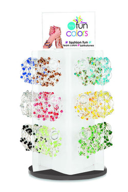 Plexiglass_Acrylic_18 bar_Bracelet_Rotating_Spinner_Rack_15396