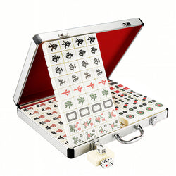 Aluminum Protective Case Mahjong Chips Briefcase Majong Tiles 1 1/8X1 9/16X3/4