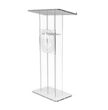 Clear Acrylic Podium Transparent Church Pulpit Plexiglass Lectern Debate Wedding 15411+12152