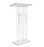 Clear Acrylic Podium Transparent Church Pulpit Plexiglass Lectern Debate Wedding 15411+12152