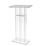 Clear Acrylic Podium Transparent Church Pulpit Plexiglass Lectern Debate Wedding 15411+12152