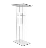 Clear Acrylic Podium Transparent Church Pulpit Plexiglass Lectern Debate Wedding