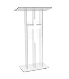 Clear Acrylic Podium Transparent Church Pulpit Plexiglass Lectern Debate Wedding