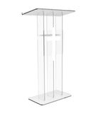 Clear Acrylic Podium Transparent Church Pulpit Plexiglass Lectern Debate Wedding