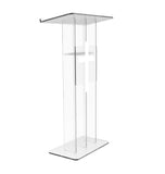 Clear Acrylic Podium Transparent Church Pulpit Plexiglass Lectern Debate Wedding