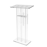 Clear Acrylic Podium Transparent Church Pulpit Plexiglass Lectern Debate Wedding
