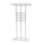 Clear Podium Plexiglass Lecturn Transparent Church Pulpit Event Wedding Debate 15411