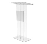 Clear Podium Plexiglass Lecturn Transparent Church Pulpit Event Wedding Debate 15411