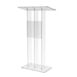 Clear Podium Plexiglass Lecturn Transparent Church Pulpit Event Wedding Debate Speech School Trini 15411