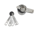 7 Measuring Cups 7 Spoons Set 1 Level 2 D Ring 1 Conversionchart Stainless Steel