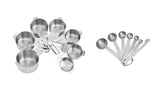 7 Measuring Cups 7 Spoons Set 1 Level 2 D Ring 1 Conversionchart Stainless Steel